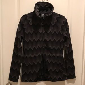 North Face Chevron Cinch Waist Full Zip Jacket